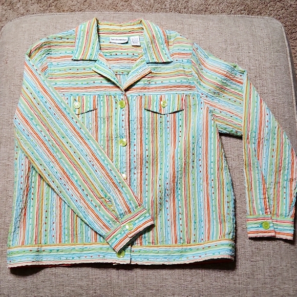 BRECKENRIDGE Size Large, button-down,  lightweight jacket/shirt. - Picture 1 of 8